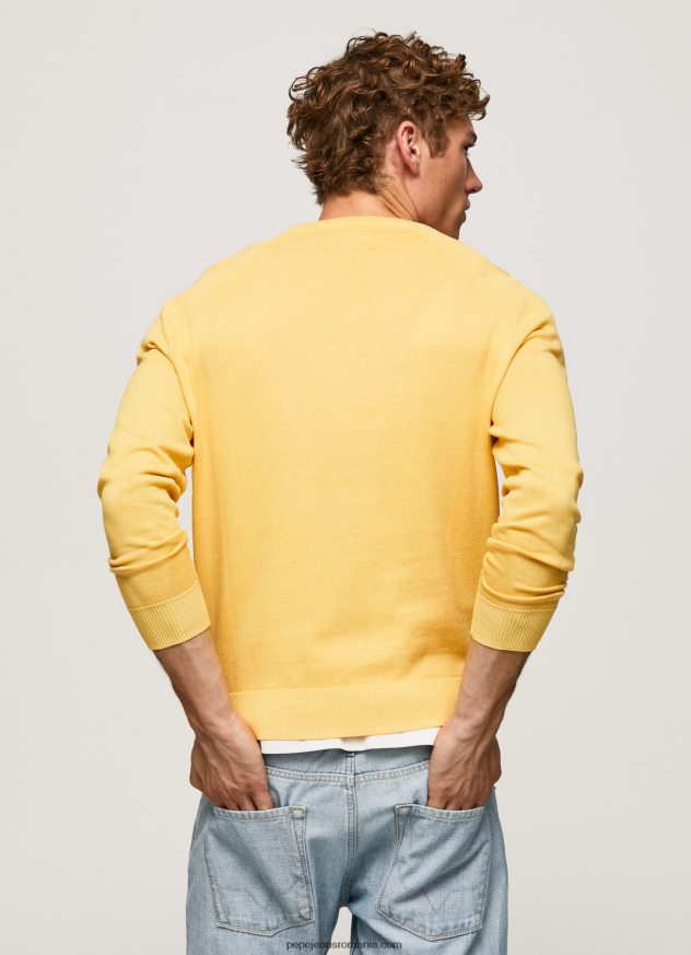 jerseu de bumbac cu guler rotund bărbați Pepe Jeans strălucire 6Z0R46862