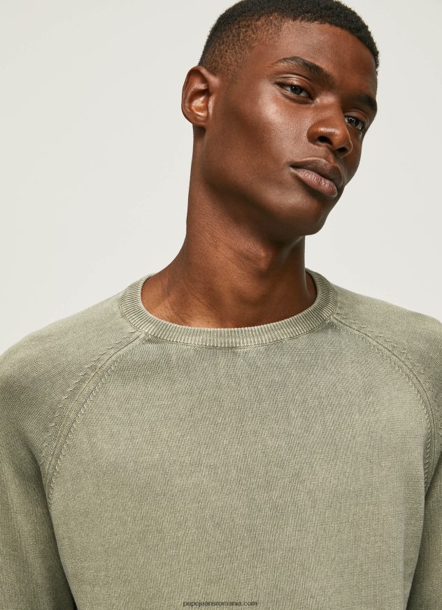 jerseu de bumbac cu guler rotund bărbați Pepe Jeans turnare 6Z0R46860