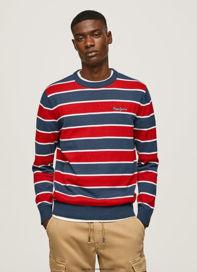 jerseu de bumbac cu imprimeu dungi bărbați Pepe Jeans multi 6Z0R46861