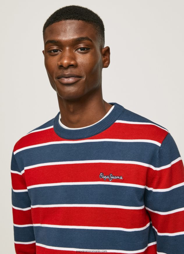 jerseu de bumbac cu imprimeu dungi bărbați Pepe Jeans multi 6Z0R46861