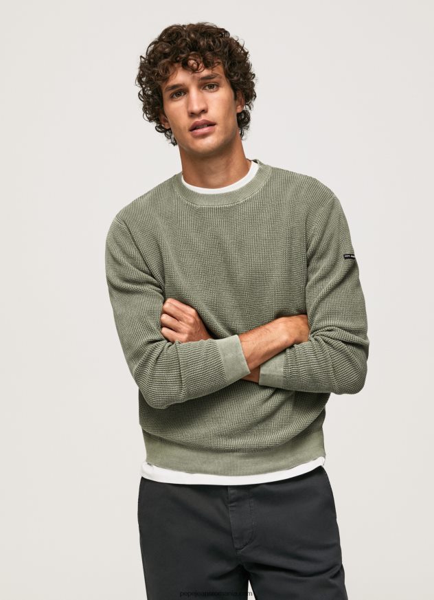 jerseu de bumbac tricotat vafre bărbați Pepe Jeans turnare 6Z0R46853