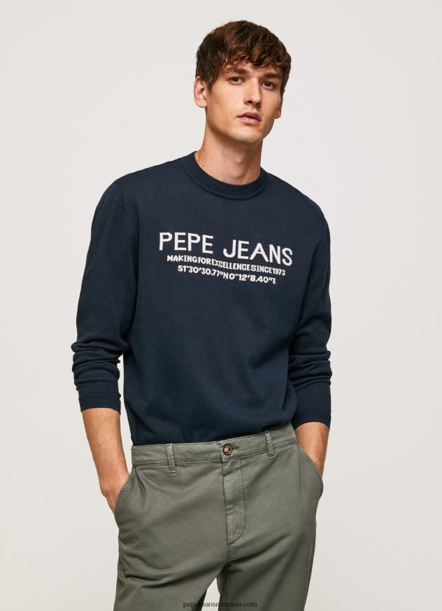 pluton tricou cu guler rotunjit bărbați Pepe Jeans dulwich 6Z0R46850