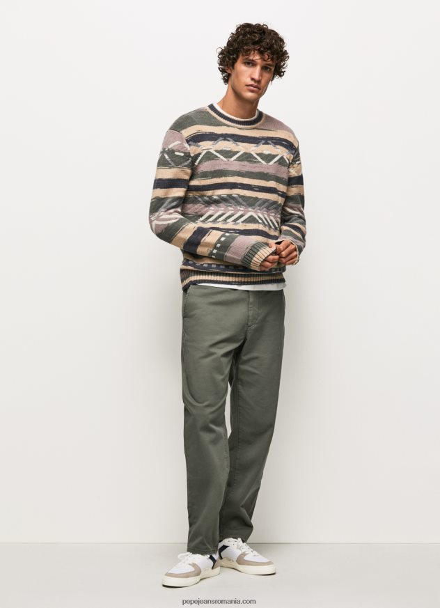 tricou cu guler rotund cu dungi bărbați Pepe Jeans multi 6Z0R46857