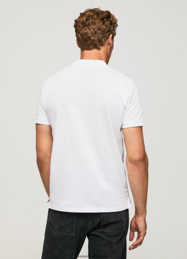 tricou cu logo bărbați Pepe Jeans alb 6Z0R461085