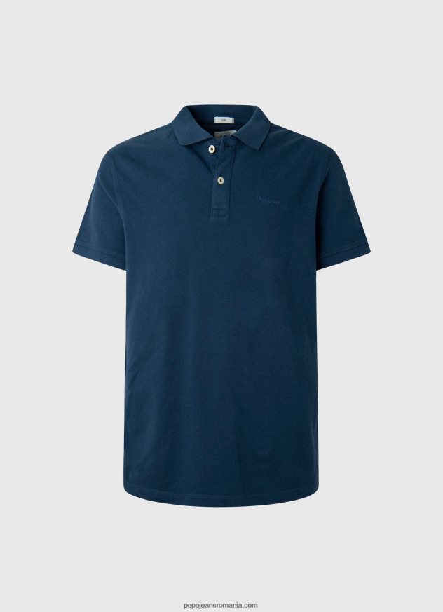 tricou cu logo bărbați Pepe Jeans marina 6Z0R461078