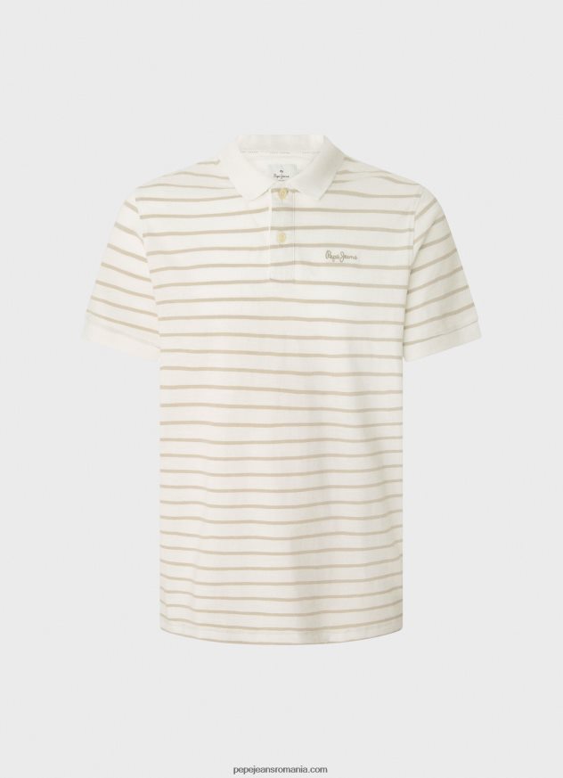 tricou polo cu imprimeu în dungi bărbați Pepe Jeans aproape alb 6Z0R461092