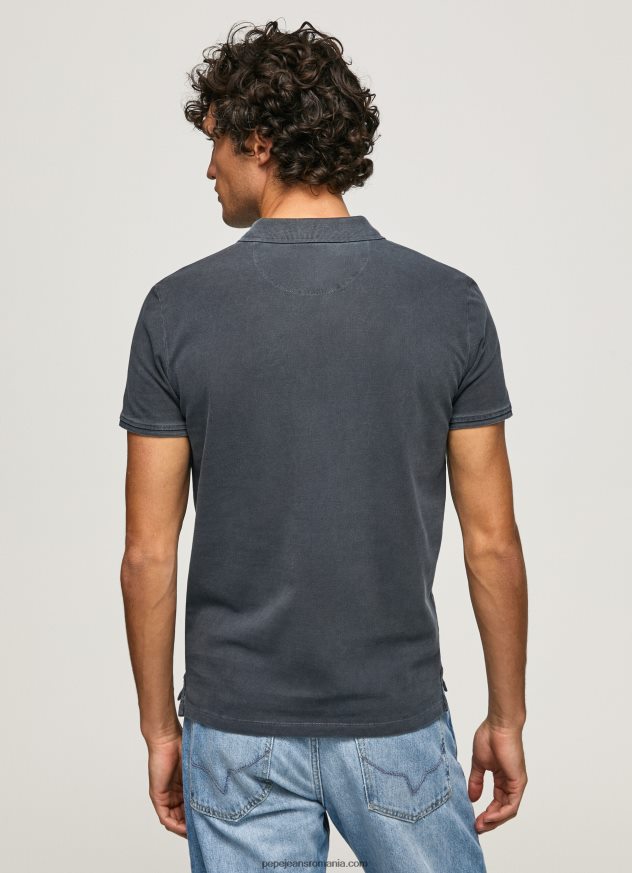 tricou polo cu logo brodat piqué bărbați Pepe Jeans dulwich 6Z0R461097