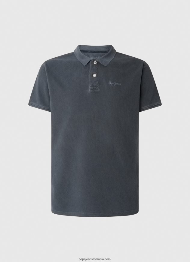 tricou polo cu logo brodat piqué bărbați Pepe Jeans dulwich 6Z0R461097