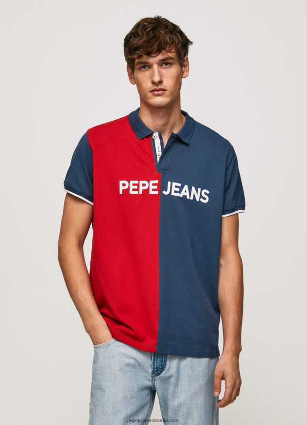tricou polo piqué bloc de culoare bărbați Pepe Jeans jarman 6Z0R461082