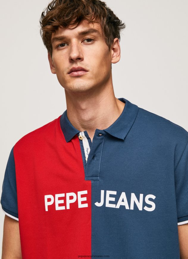 tricou polo piqué bloc de culoare bărbați Pepe Jeans jarman 6Z0R461082