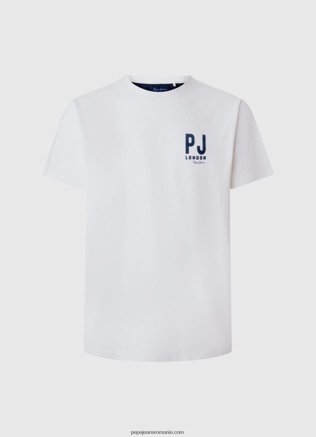tricou cu imprimeu cu logo bărbați Pepe Jeans alb 6Z0R46953