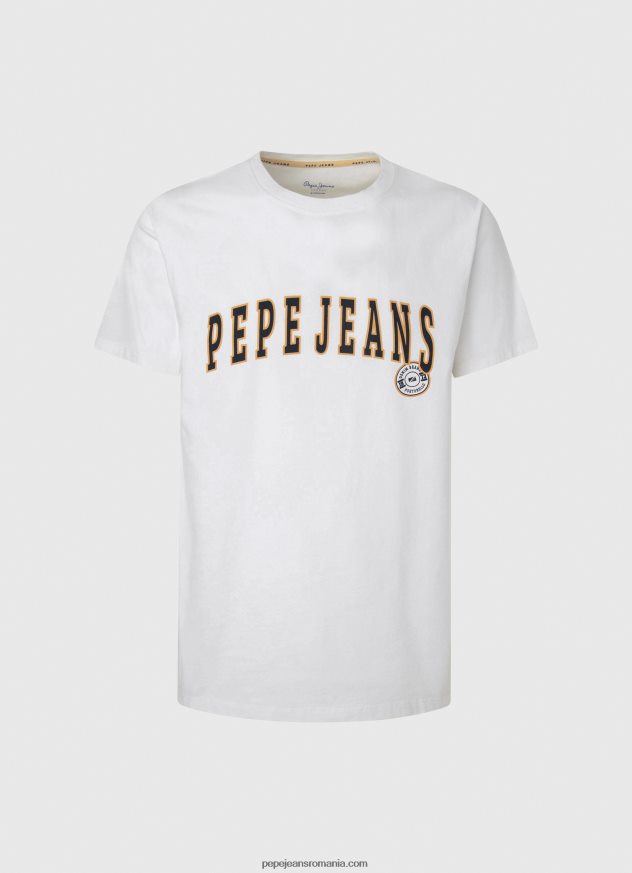 tricou cu imprimeu cu logo bărbați Pepe Jeans alb 6Z0R46970