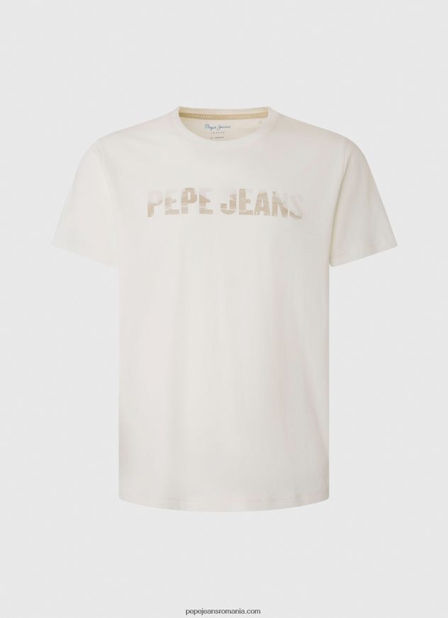 tricou cu imprimeu cu logo bărbați Pepe Jeans aproape alb 6Z0R46961