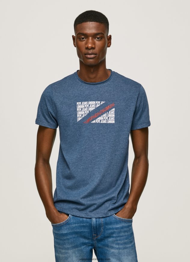 tricou cu imprimeu cu logo marmorat bărbați Pepe Jeans jarman 6Z0R46986