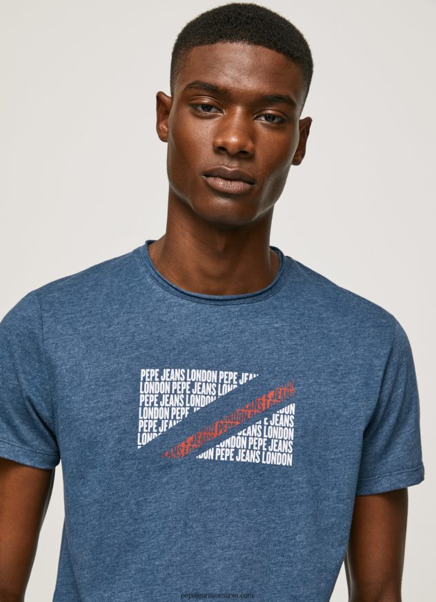 tricou cu imprimeu cu logo marmorat bărbați Pepe Jeans jarman 6Z0R46986