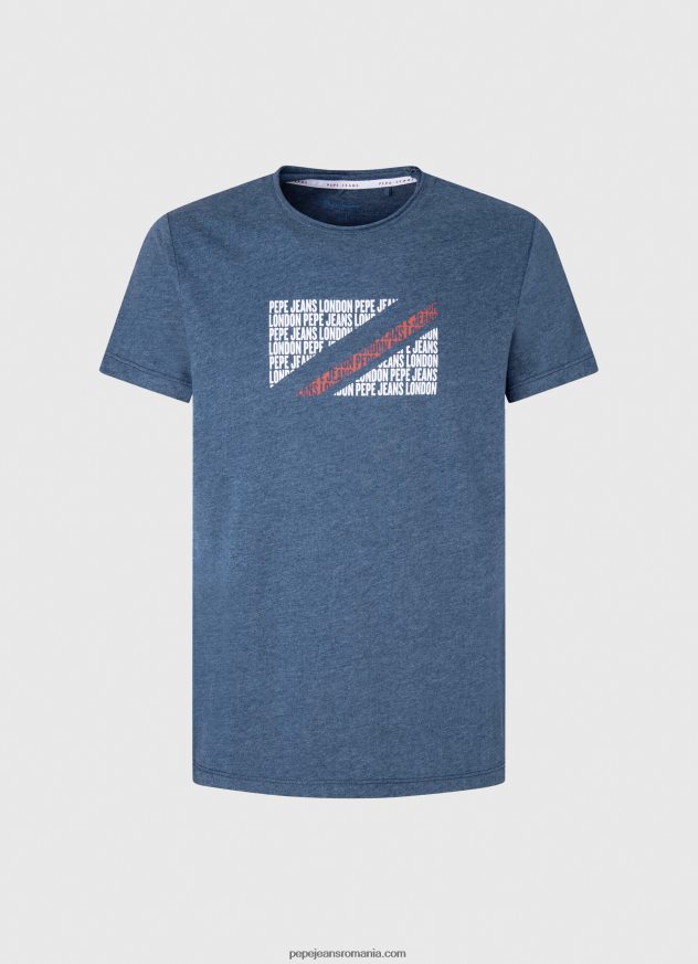 tricou cu imprimeu cu logo marmorat bărbați Pepe Jeans jarman 6Z0R46986