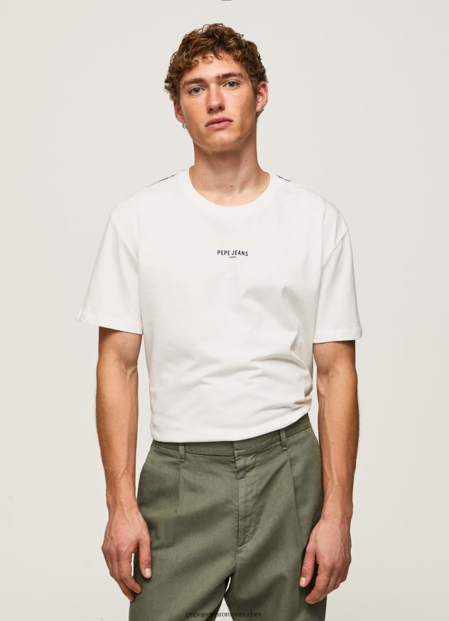 tricou cu imprimeu foto bărbați Pepe Jeans alb 6Z0R46981