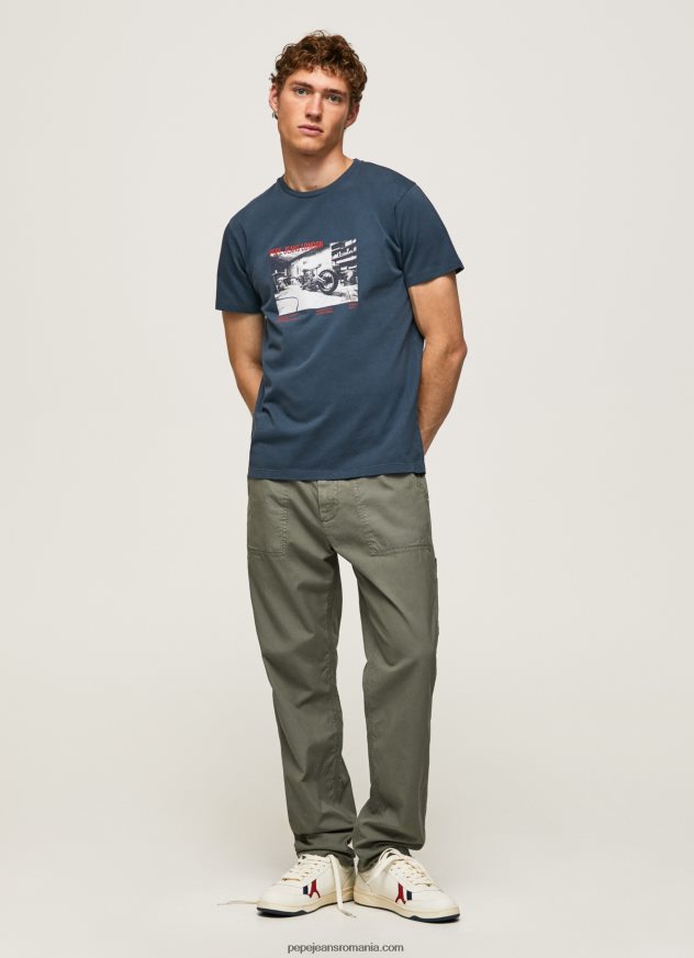 tricou cu imprimeu foto bărbați Pepe Jeans jarman 6Z0R46954