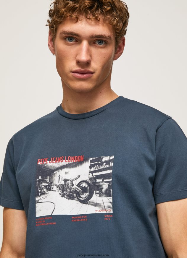 tricou cu imprimeu foto bărbați Pepe Jeans jarman 6Z0R46954
