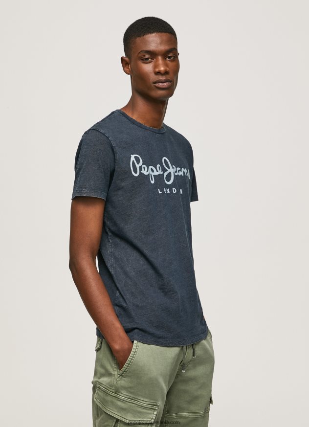 tricou cu logo imprimat essentialenim n bărbați Pepe Jeans indigo 6Z0R461015