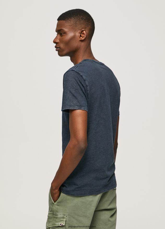 tricou cu logo imprimat essentialenim n bărbați Pepe Jeans indigo 6Z0R461015