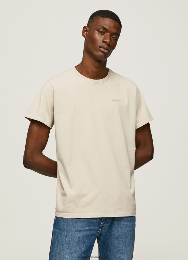 tricou din bumbac cu logo imprimat bărbați Pepe Jeans malţ 6Z0R46939