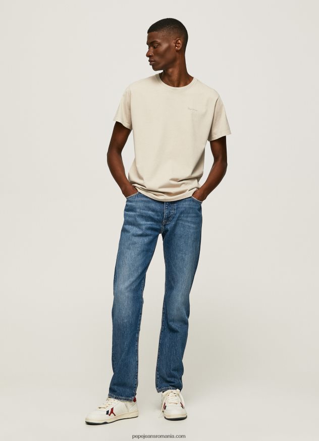 tricou din bumbac cu logo imprimat bărbați Pepe Jeans malţ 6Z0R46939