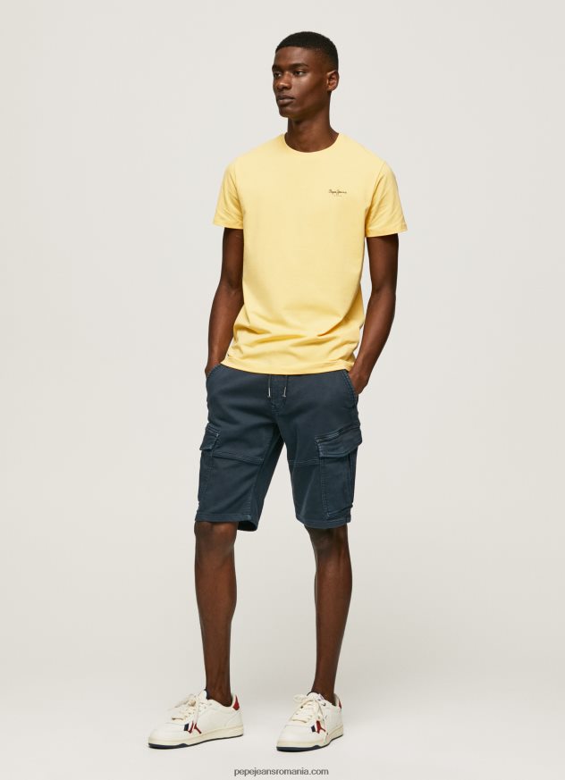 tricou din bumbac cu logo imprimat bărbați Pepe Jeans strălucire 6Z0R46943