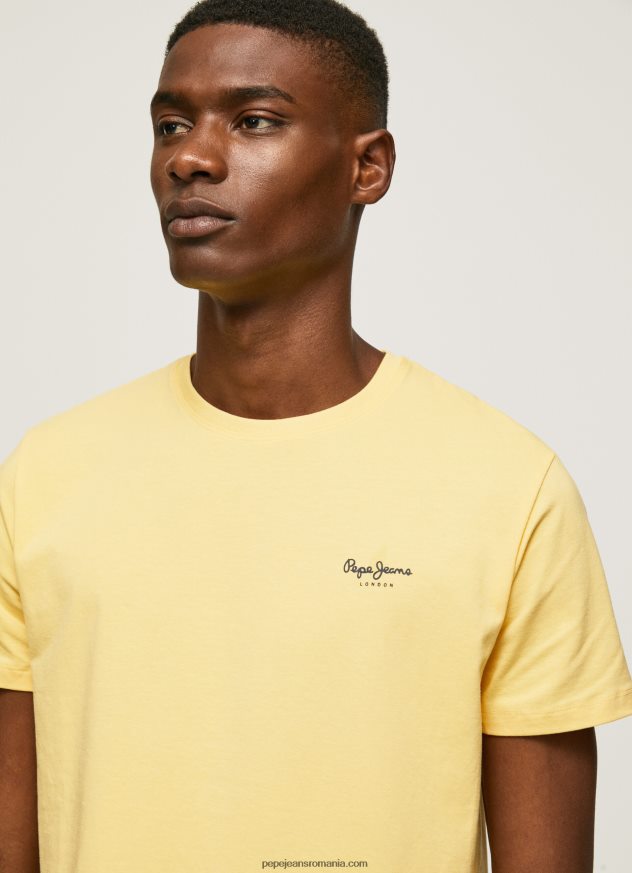 tricou din bumbac cu logo imprimat bărbați Pepe Jeans strălucire 6Z0R46943