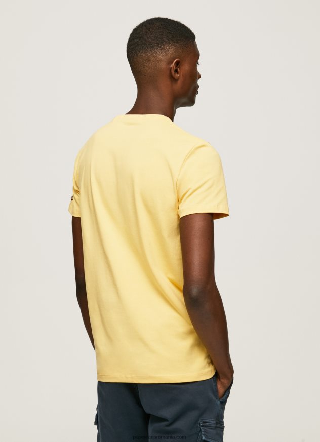 tricou din bumbac cu logo imprimat bărbați Pepe Jeans strălucire 6Z0R46943