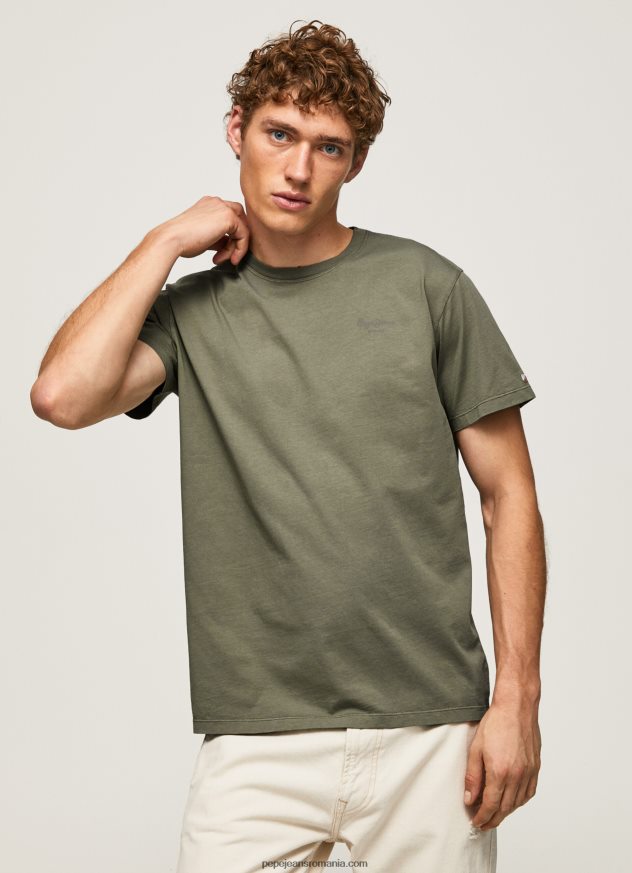 tricou din bumbac cu logo imprimat bărbați Pepe Jeans turnare 6Z0R46949