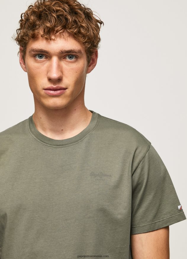 tricou din bumbac cu logo imprimat bărbați Pepe Jeans turnare 6Z0R46949