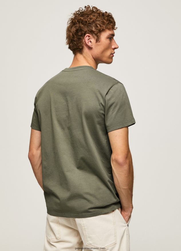 tricou din bumbac cu logo imprimat bărbați Pepe Jeans turnare 6Z0R46949