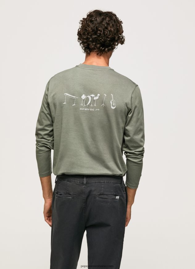 tricou din bumbac cu maneca lunga bărbați Pepe Jeans turnare 6Z0R46916