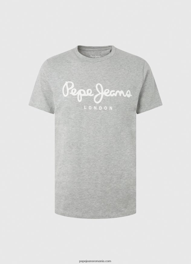 tricou din bumbac cu maneca scurta bărbați Pepe Jeans marnă cenușie 6Z0R461004