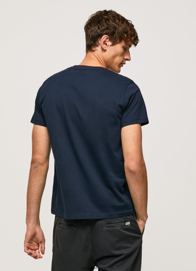 tricou din bumbac cu sigla perii bărbați Pepe Jeans dulwich 6Z0R46932