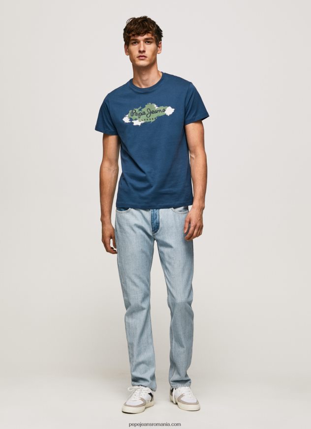 tricou din bumbac cu sigla perii bărbați Pepe Jeans jarman 6Z0R46983