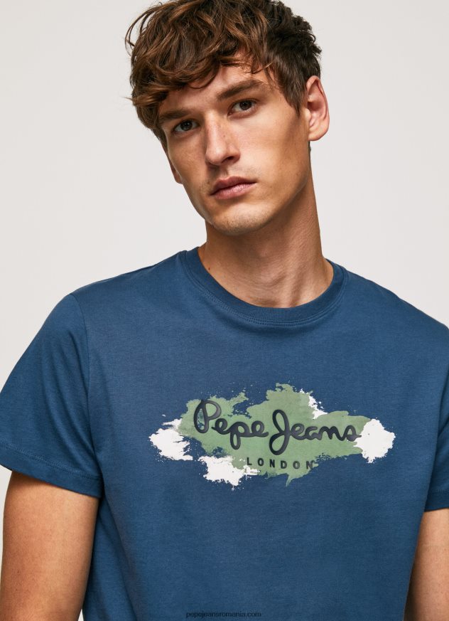 tricou din bumbac cu sigla perii bărbați Pepe Jeans jarman 6Z0R46983