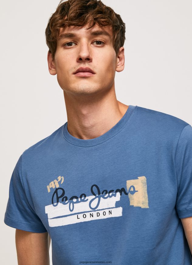 tricou din bumbac cu sigla perii bărbați Pepe Jeans ozzy 6Z0R46929