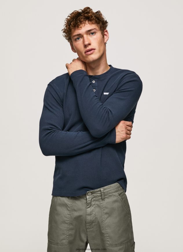 tricou din bumbac tricot waffle bărbați Pepe Jeans dulwich 6Z0R46923