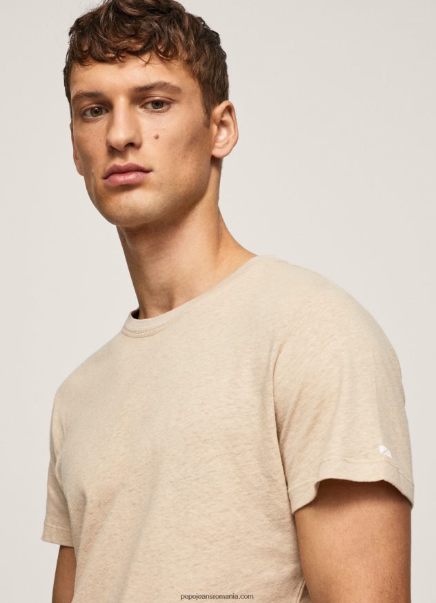 tricou simplu din bumbac bărbați Pepe Jeans malţ 6Z0R46996