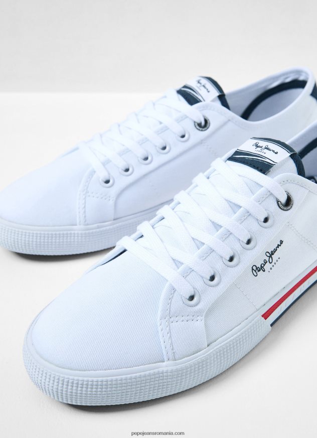 adidași brady de bază bărbați Pepe Jeans alb 6Z0R461242