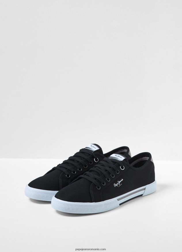 adidași brady de bază bărbați Pepe Jeans negru 6Z0R461241