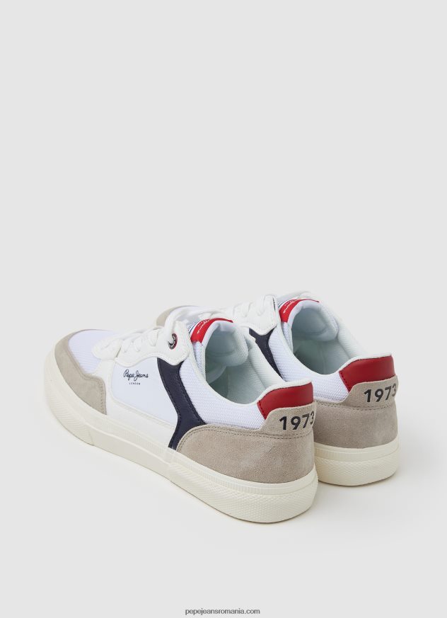 adidași combinați Kenton Master bărbați Pepe Jeans alb 6Z0R461177