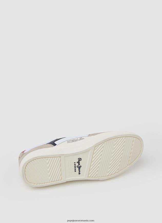 adidași combinați Kenton Master bărbați Pepe Jeans alb 6Z0R461177