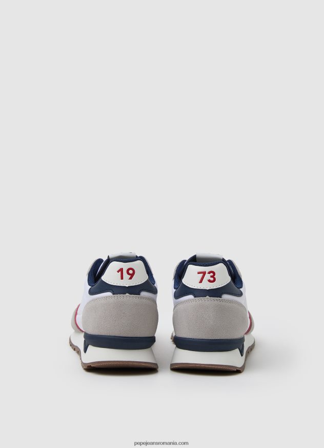 adidași combinați brit bărbați Pepe Jeans alb 6Z0R461182