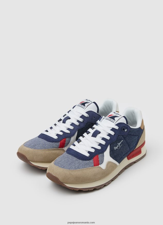 adidași combinați brit man bărbați Pepe Jeans denim închis la culoare 6Z0R461175