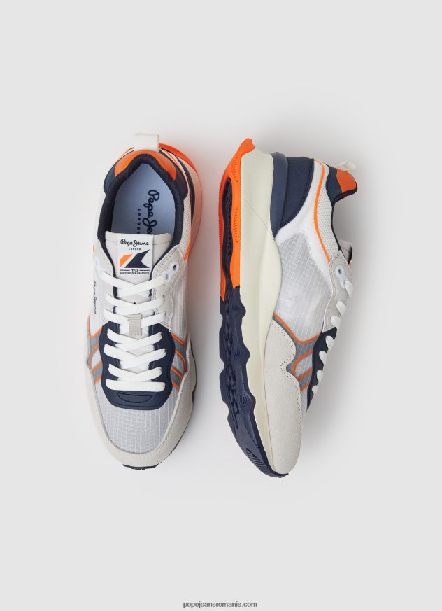 adidași combinați brit pro neon bărbați Pepe Jeans alb 6Z0R461221