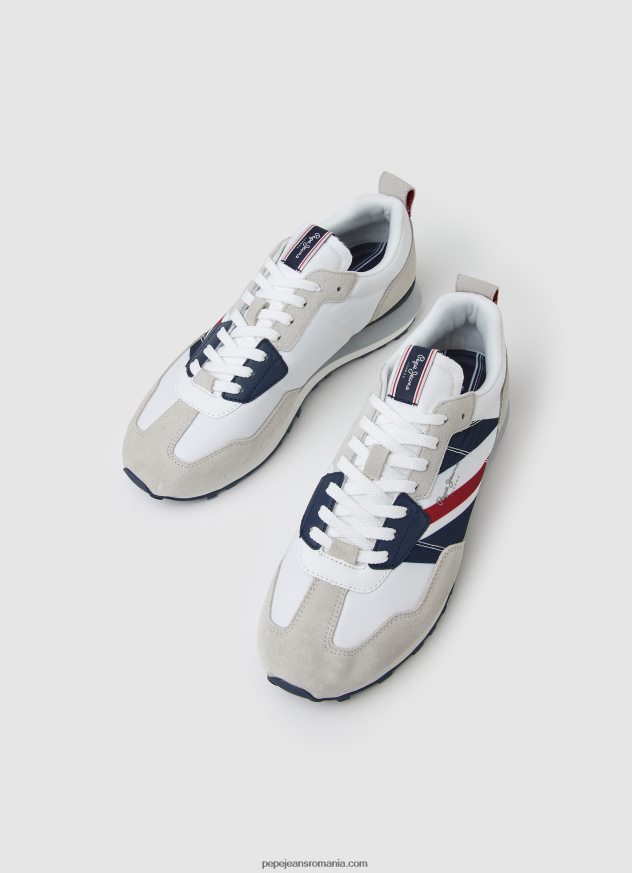 adidași combinați foster man bărbați Pepe Jeans alb 6Z0R461173