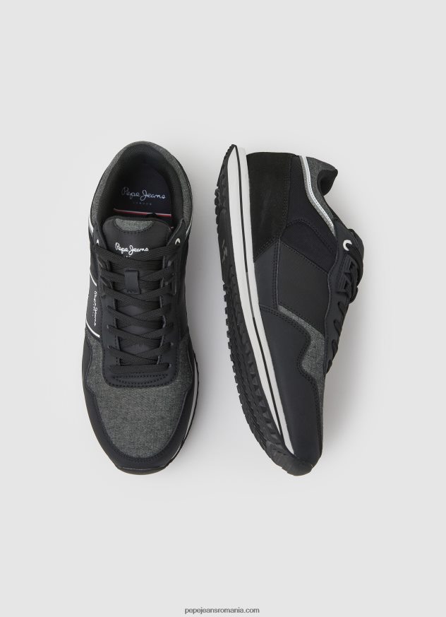 adidași combinați tour club bărbați Pepe Jeans negru 6Z0R461197